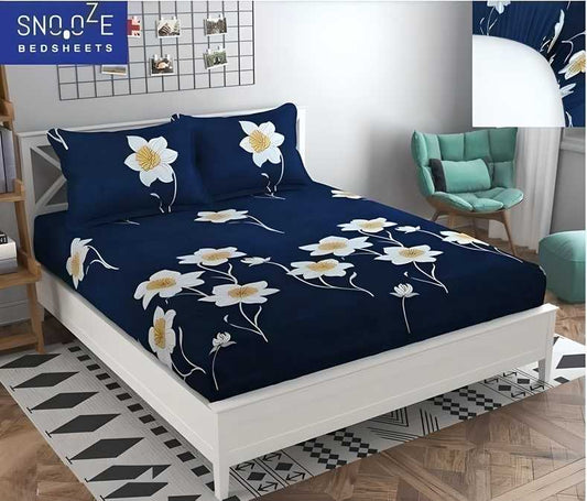 Fitted Bedsheet Contrast Pillow Cover Set www.trikaro.com