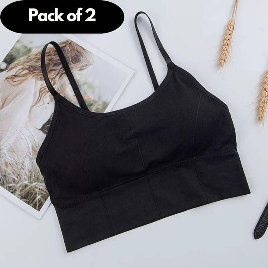 Seamless Padded Bra Pack of 2 www.trikaro.com