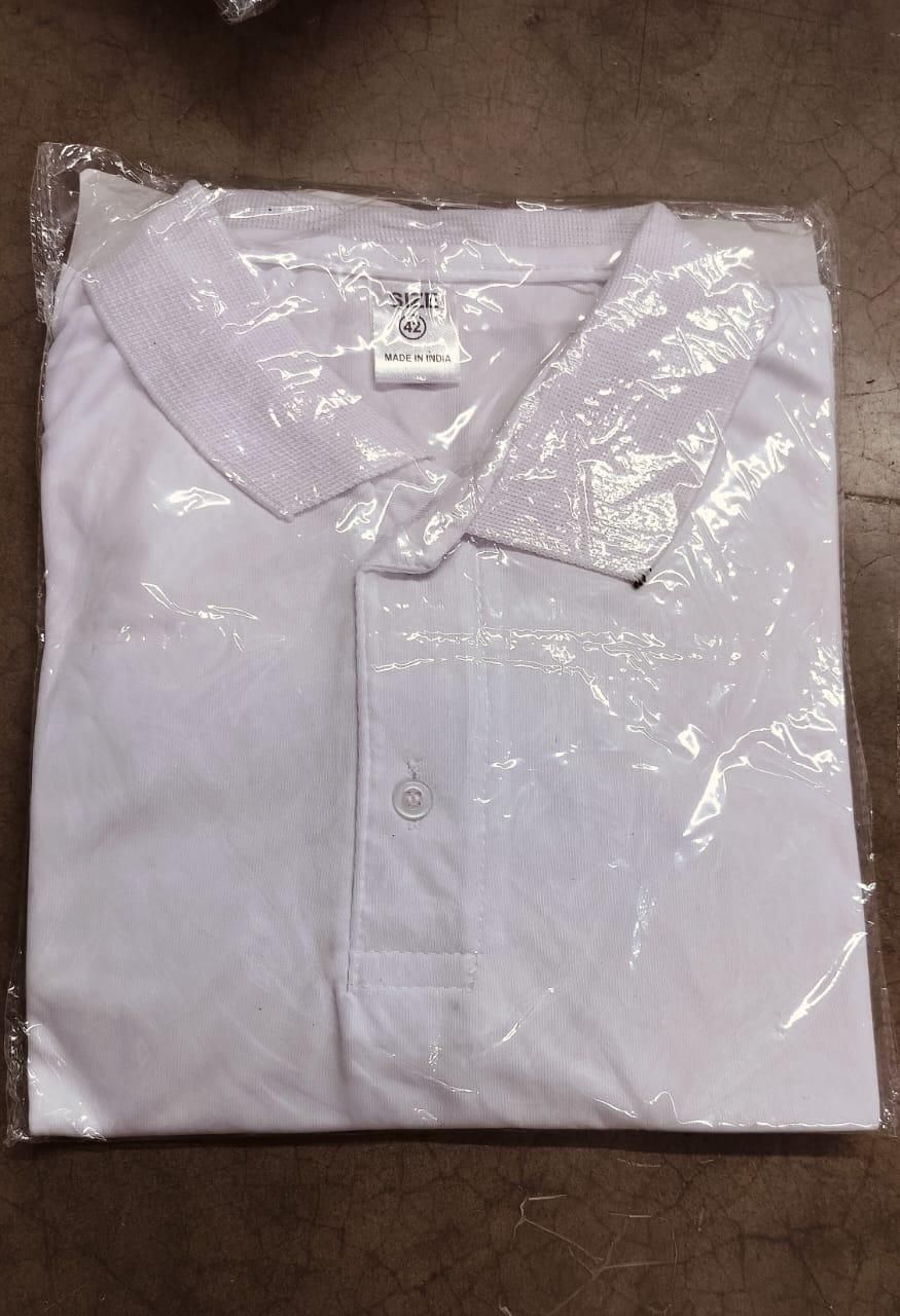 Poly Cotton Solid Half Sleeves Mens Polo T-shirt (Pack of 3) www.trikaro.com