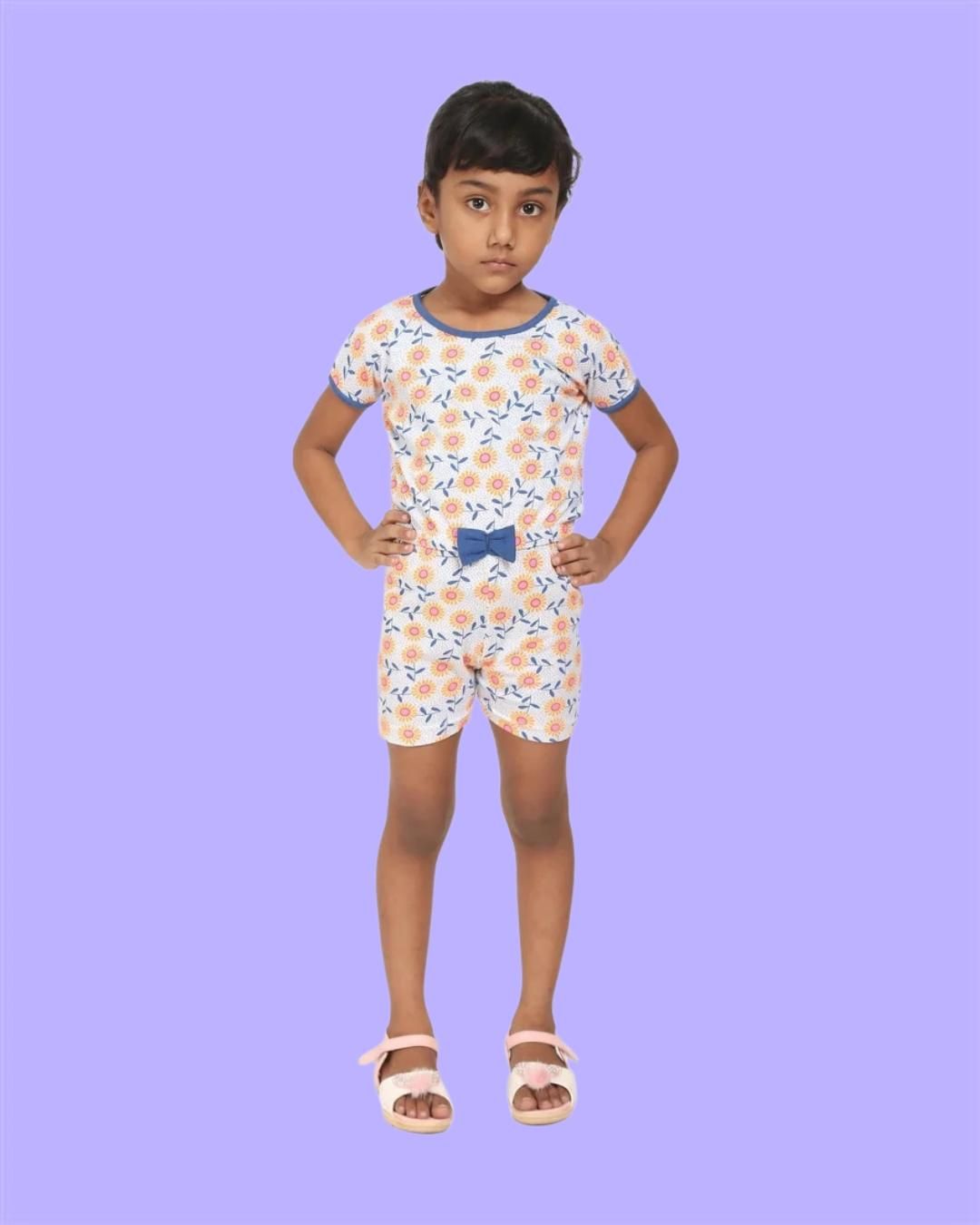 Kids Printed Jumpsuit www.trikaro.com