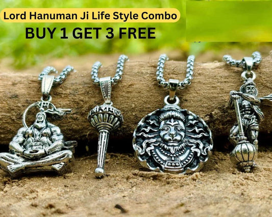 Lord Hanuman Chain With Pendant (Pack of 4) www.trikaro.com
