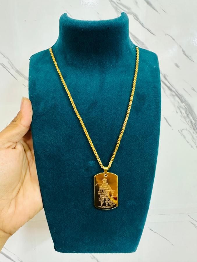 Hanuman Chalisha Pendant with Chain www.trikaro.com