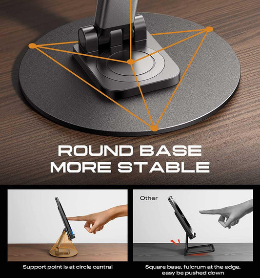 Mobile Phone Stand 360� Rotation Height and Angle www.trikaro.com