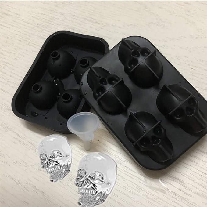 3D Skull Silicon Ice Cube Tray by trikaro.com