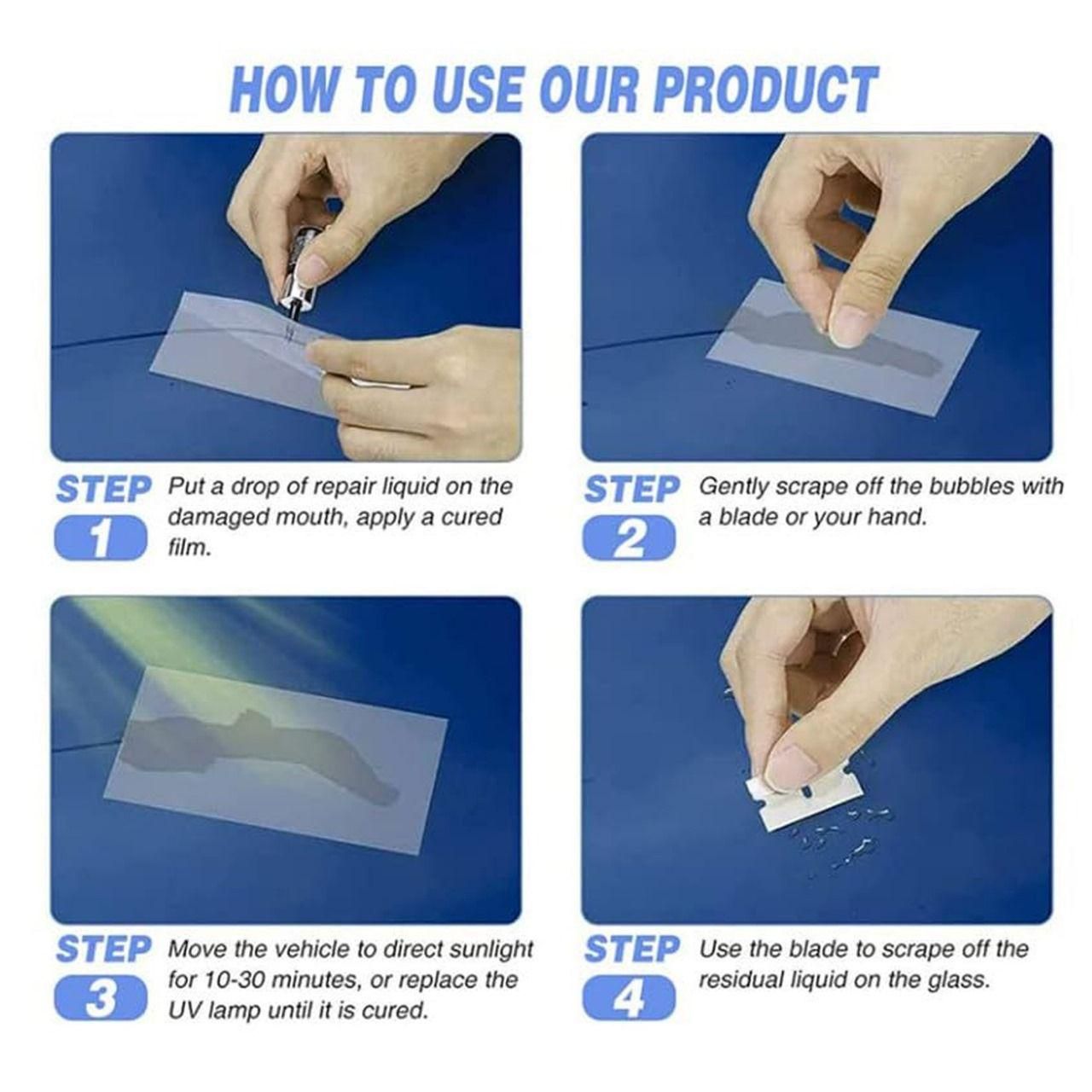 Glass Repair Kit Pack of 1 www.trikaro.com