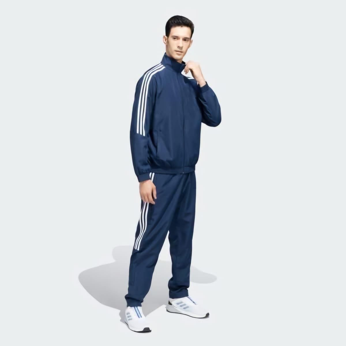 Men's Side Stripe 4 Way Lycra Track Suit www.trikaro.com