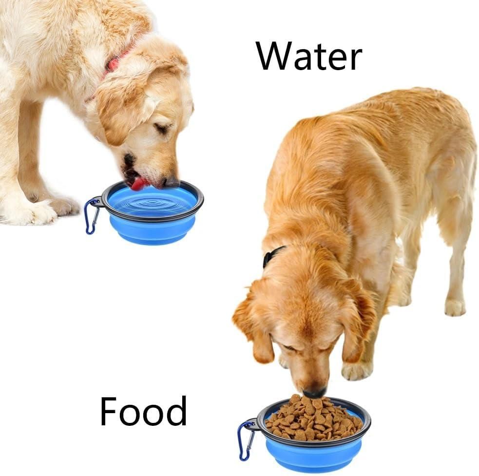 Foldable Silicone Pet Feed Bowl www.trikaro.com
