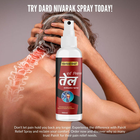 Herbal Era Dard Nivarak Spray Tel 100ml - Natural Pain Relief Formula (Pack of 2) www.trikaro.com