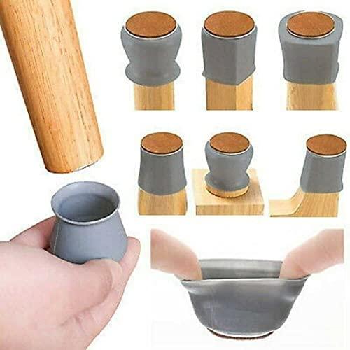 NOBILEA Silicone Chair Leg Protectors with Felt for Hardwood Floors (6PCS), Silicone Furniture Leg Cover Pad for Protecting Floors from Scratches and Noise, Smooth Moving for Chair Feet. www.trikaro.com