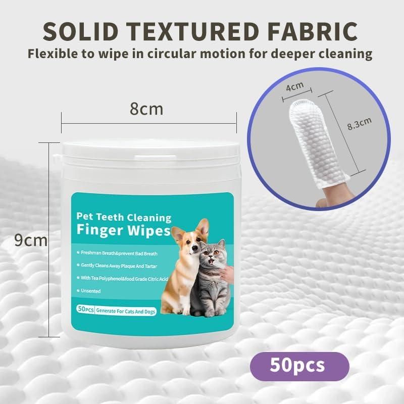 Disposable Dental Finger Wipes For Pets www.trikaro.com