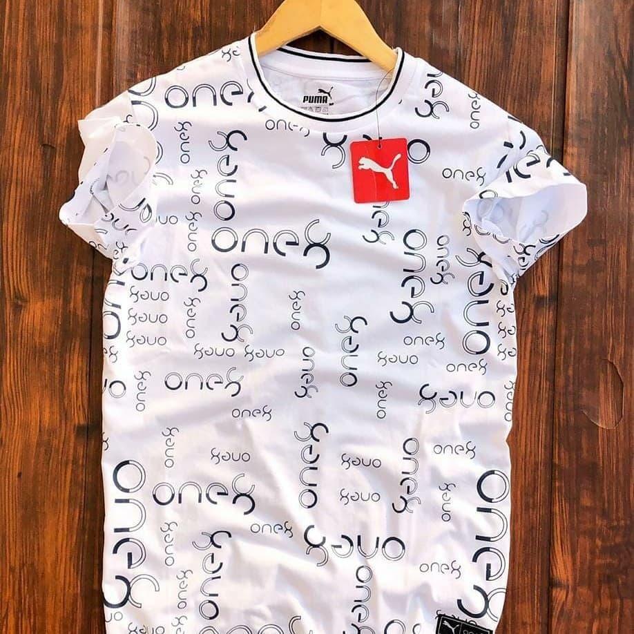 Polyester Printed Half Sleeves Mens Round Neck T-Shirt by www.trikaro.com