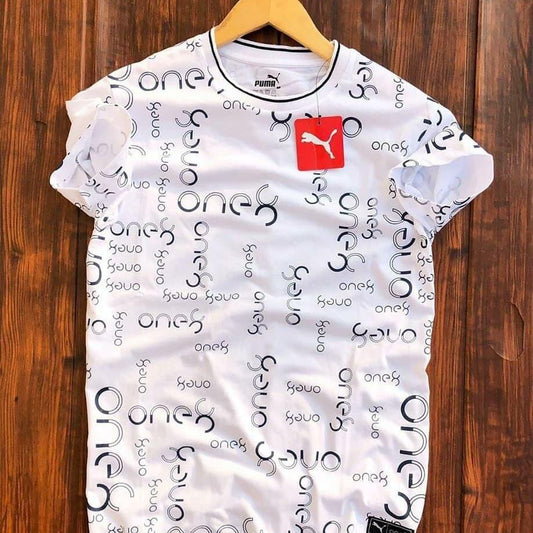 Polyester Printed Half Sleeves Mens Round Neck T-Shirt by www.trikaro.com