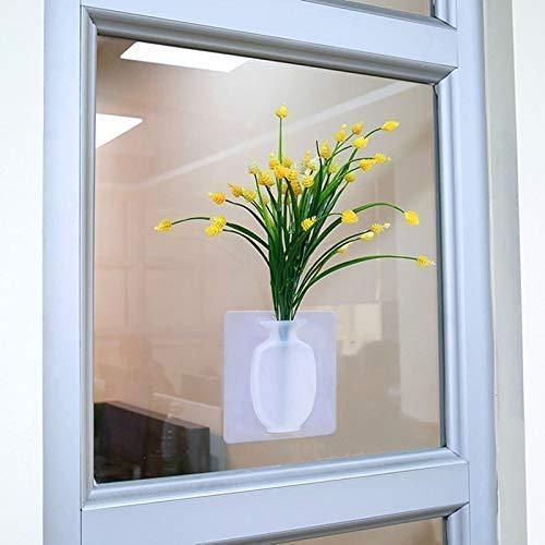 Silicone Vase-Wall Mounted Removable Silicone Sticky Vase www.trikaro.com