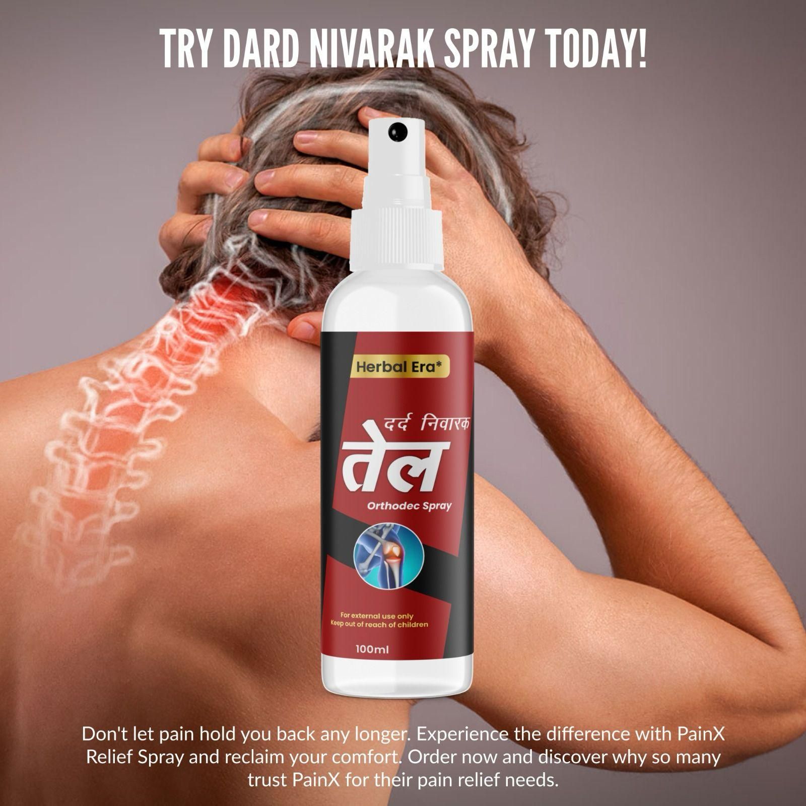 Herbal Era Dard Nivarak Spray Tel 100ml - Natural Pain Relief Formula www.trikaro.com