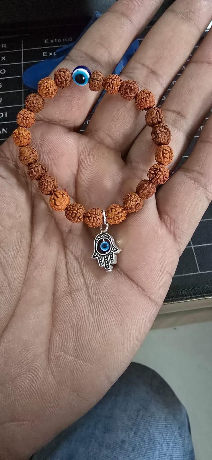 Spiritual Eye Bohemian Rudraksha Beads Bracelet www.trikaro.com Pack of 2