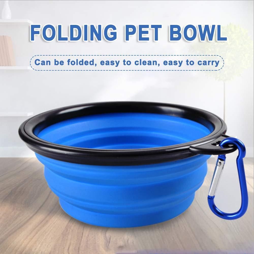 Foldable Silicone Pet Feed Bowl www.trikaro.com