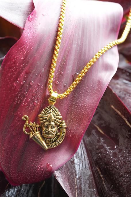 Khatu Shyamji Pendant with Chain www.trikaro.com