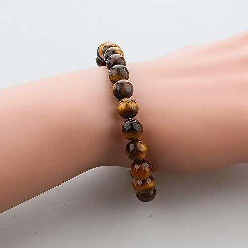 Tiger Eye Yellow Crystal Healing Stone Bracelet www.trikaro.com