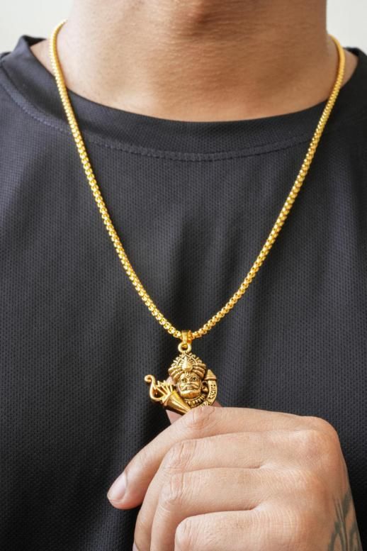 Khatu Shyamji Pendant with Chain www.trikaro.com