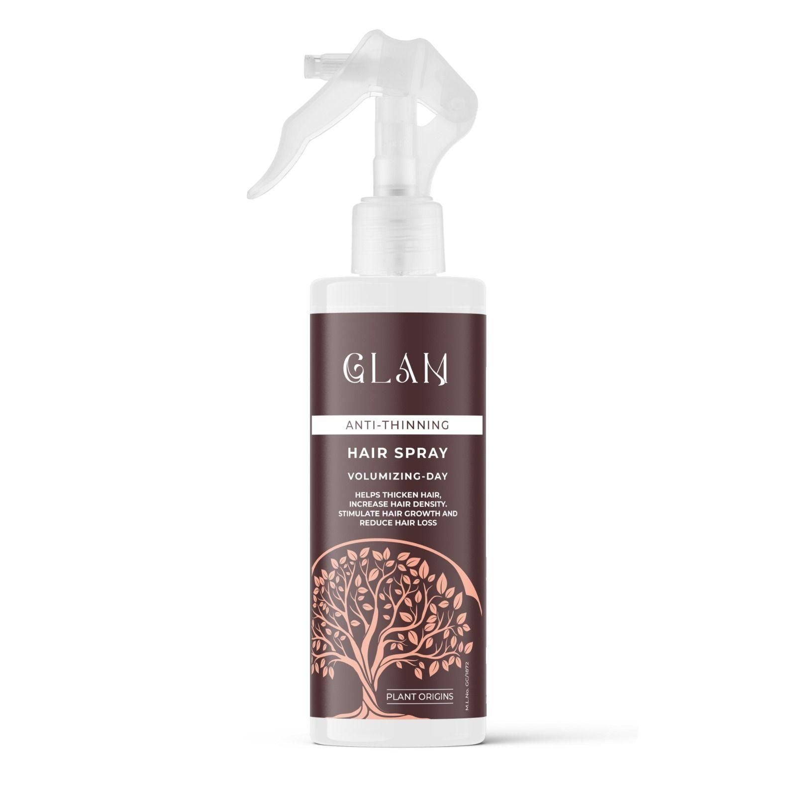 Glam Anti-Thinning Hair Spray - Volumizing Day Spray 100ml (Pack of 2) www.trikaro.com