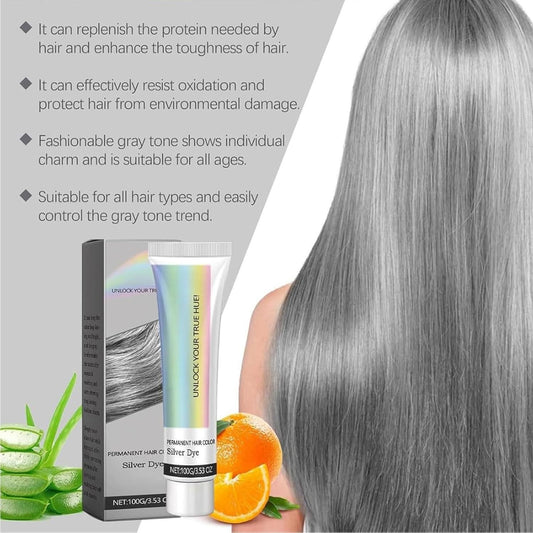 Silver Hair Dye, 2-In-1 (Pack of 2) by www.trikaro.com