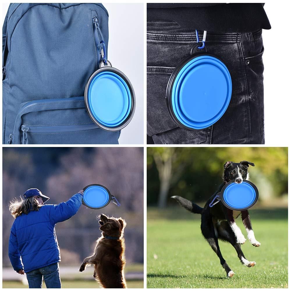 Foldable Silicone Pet Feed Bowl www.trikaro.com