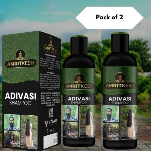 Amritkesh Adivasi Shampoo 100ml - Unleash the Power of Nature (Pack of 2) www.trikaro.com