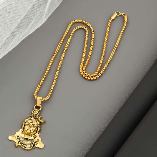 Mahadev Shiv Pendant with Chain www.trikaro.com