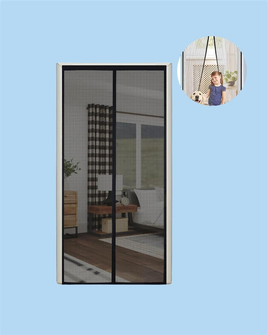 Door Curtain-Mesh Screen Net Home Magnetic Foldable Anti Mosquito Door Curtain www.trikaro.com