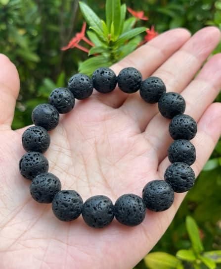 Natural Lava Rock Bracelet www.trikaro.com