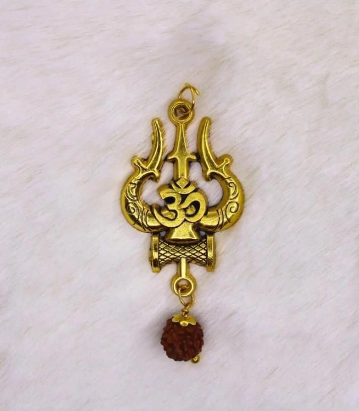 Panchmukhi Rudraksha OM Shiva Trishool Mala www.trikaro.com
