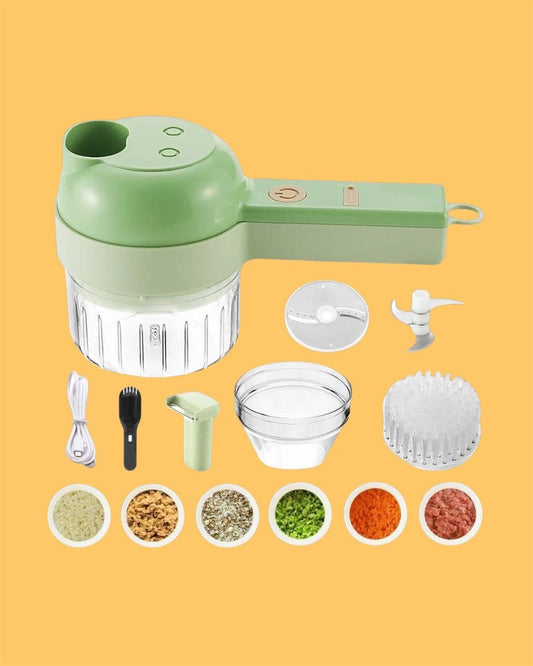 4 in 1 Portable Electric Vegetable Cutter Set www.trikaro.com