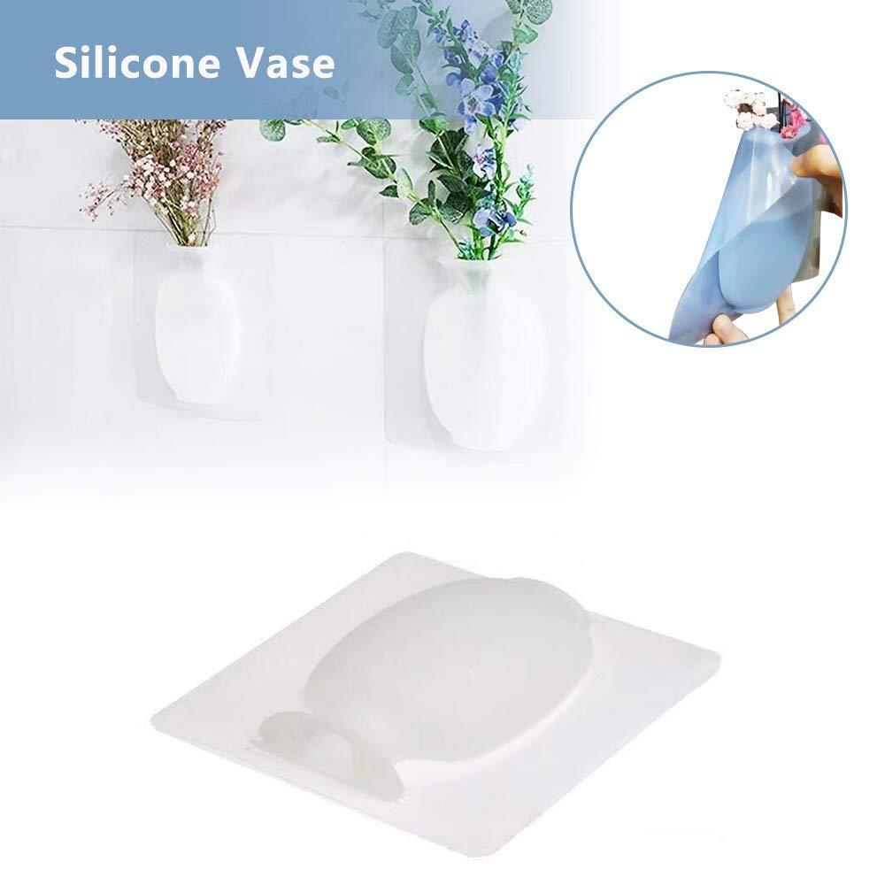 Silicone Vase-Wall Mounted Removable Silicone Sticky Vase www.trikaro.com