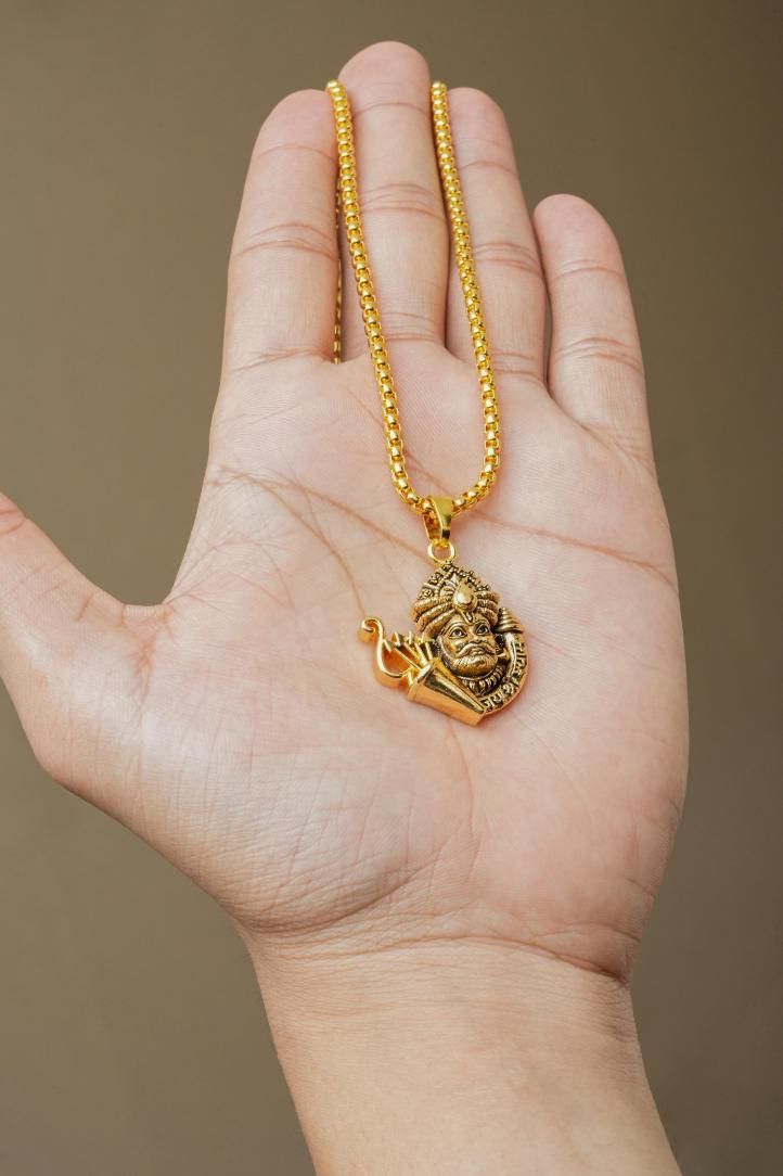 Khatu Shyamji Pendant with Chain www.trikaro.com