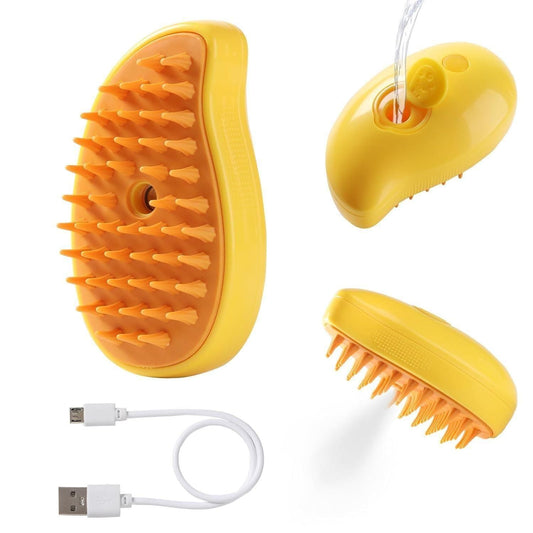 New 3 In1 Steamy Pet Cat Brush Cleanser Vapor, Steaming Pet Hair Brush, Pet www.trikaro.com