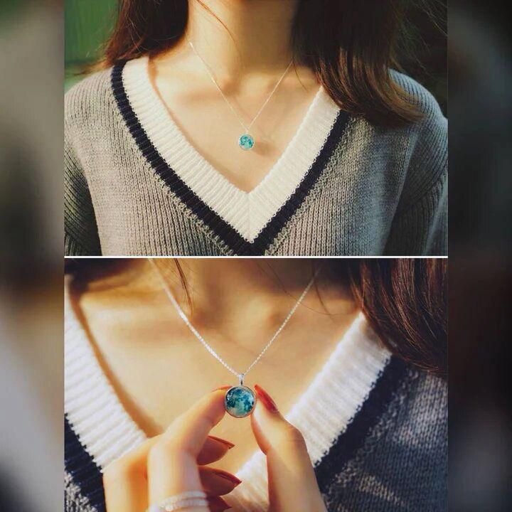 New Glowing Moon Necklace www.trikaro.com