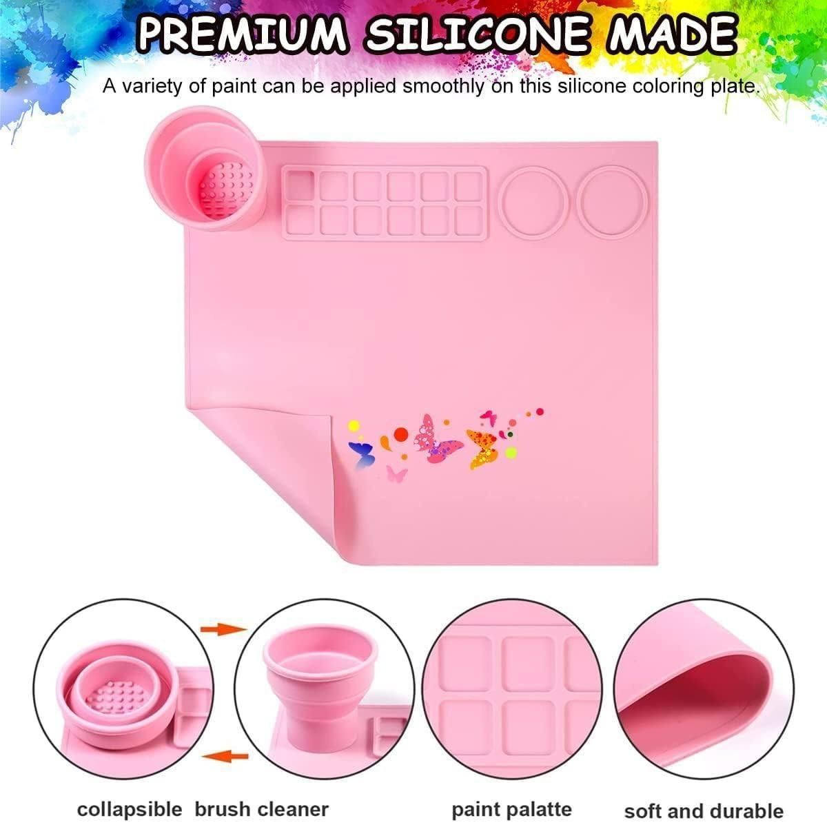 Silicone Craft Mat for Painting Play Doh and Clay for Kids www.trikaro.com