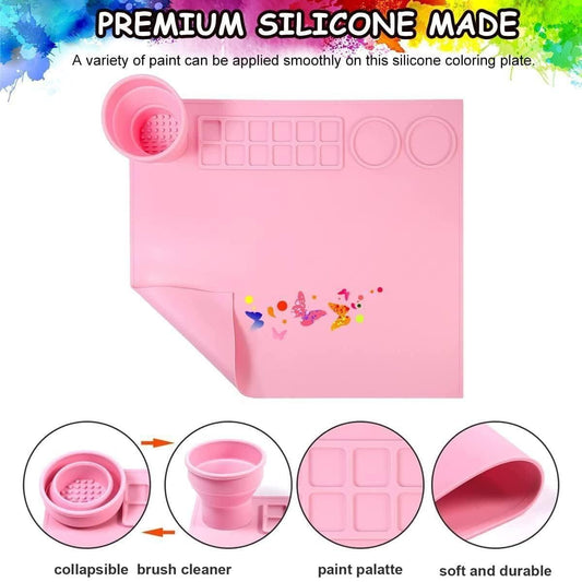 Silicone Craft Mat for Painting Play Doh and Clay for Kids www.trikaro.com