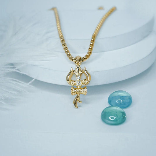 Trishul Pendant With Chain www.trikaro.com