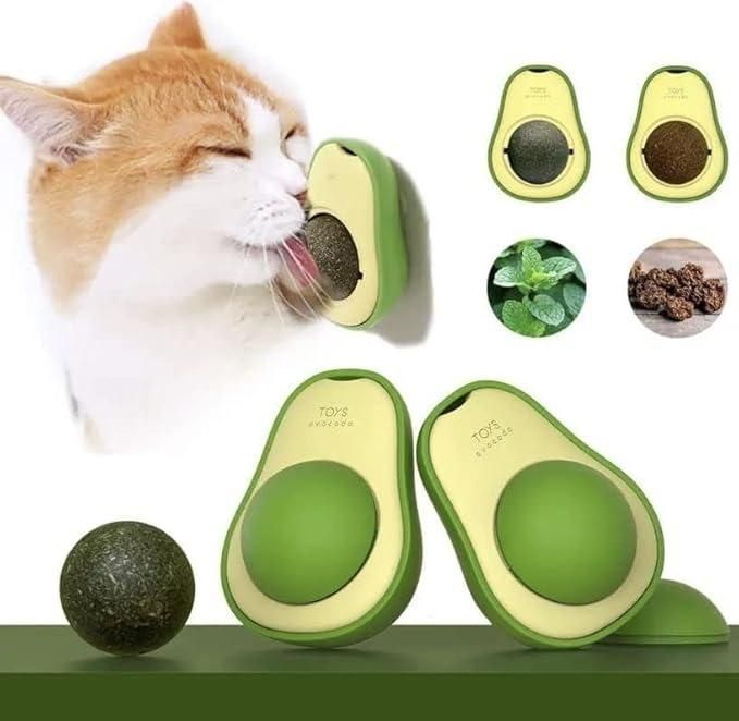 Catnip Minty Avocado Ball Toy www.trikaro.com