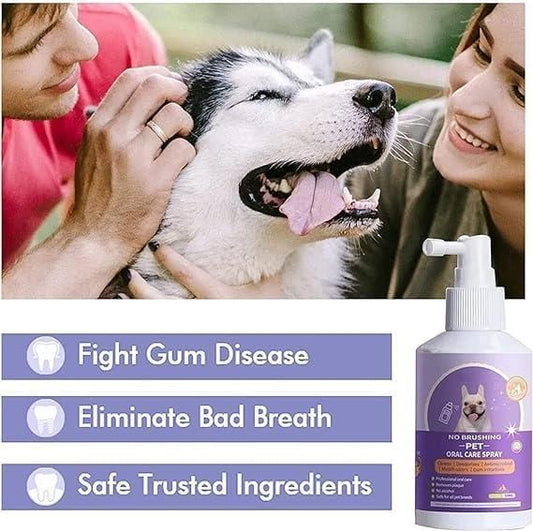 No Brushing Pet Oral Care Spray 100ml Pack of 2 www.trikaro.com