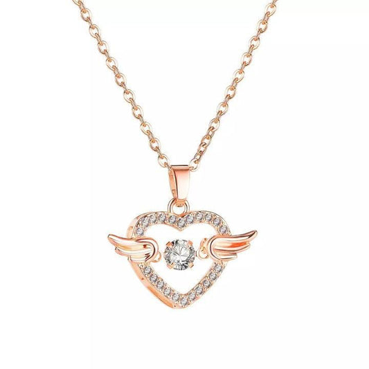 Heart With Wings Necklace www.trikaro.com