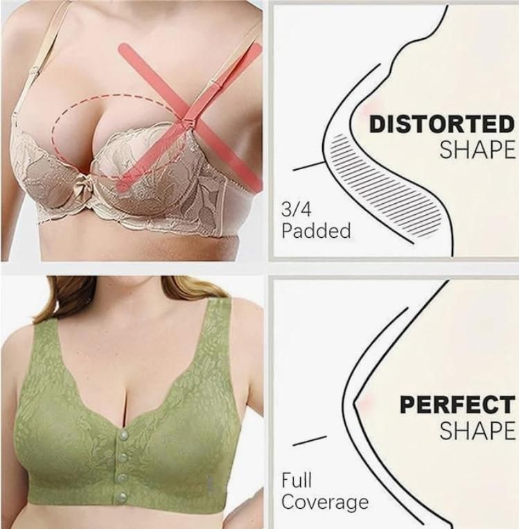 Women's Cotton Spandex Padded Front Open Feed www.trikaro.coming Bra Maternity Baby Nursing