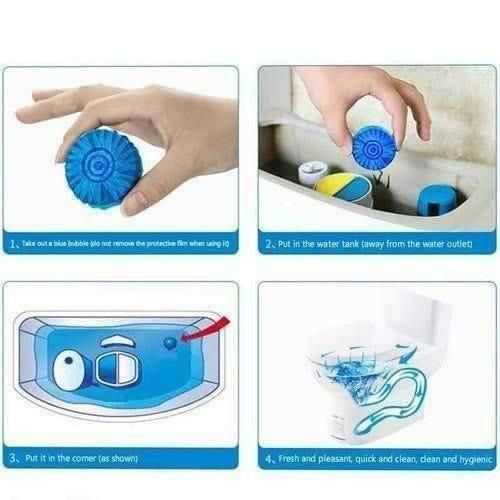 Toilet Cleaning Tablet-Toilet Deodorizer Bathroom Cleaner Tablet Pack of 1 (10pc) www.trikaro.com